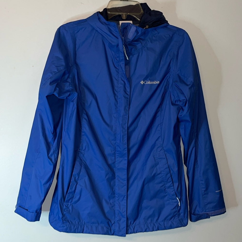 Columbia Women's Arcadia Waterproof Breathable Jacket W/Hood Lapis Blue
